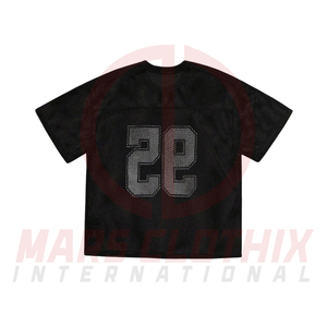 Maillots de football américain rétro pour adultes, prix de gros, impression par sublimation, logo personnalisé, maillot de football américain en mesh - Product Image 2