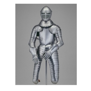 Traje de Armadura Medieval Completo Plateado, Disfraz de Caballero, Guerrero, Cruzado, para Halloween, para Hombre - Product Image 4