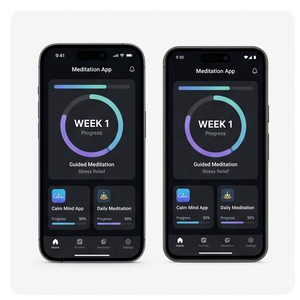 แอปพลิเคชันการทำสมาธิรอยัลคราฟท์ – การทำสมาธิแบบมีการนำทาง, เสียงผ่อนคลาย, การบรรเทาความเครียด และการช่วยในการนอนหลับ ios/android - Product Image 1