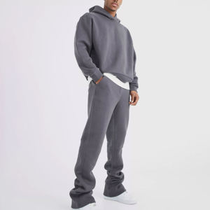 Trajes Deportivos con Capucha para Hombre, Personalizados al por Mayor, de Alta Calidad, con Logotipo Personalizado OEM, 100% Algodón, Transpirables, Ligeros, con Cordón Ajustable - Product Image 1