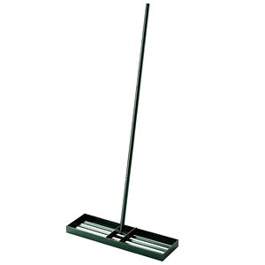 Rastrello Livellante per Prato in Acciaio Inossidabile Resistente 91,4 cm x 25,4 cm con Manico da 168,9 cm per Giardini e Campi da Golf - Product Image 1
