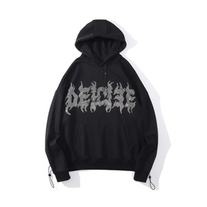 Sweat-shirt à capuche rouge unisexe avec cordon de serrage, décontracté, uni, streetwear, doux, tendance, en molleton 100% - Product Image 1