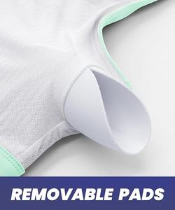 Sujetador Deportivo Transpirable y Ecológico de Alta Sujeción para Mujer, con Diseño de Tirantes con Logotipo Frontal y Almohadillas Extraíbles para Correr, Gimnasio y Yoga - Product Image 3