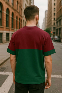 Camiseta '' SOSH 4 '' para Hombre, Camiseta Oversize con Contraste - Product Image 2