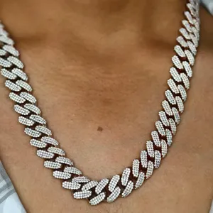 Collar de Cadena con Circonitas Cúbicas Chapado en Oro de 18K para Hombre, Estilo Hip Hop, Joyería de Moda para Fiestas - Product Image 4