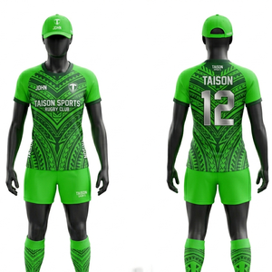 Tenue de rugby pour femmes 260 GSM en polyester interlock noir, gris, camouflage, avec panneau latéral violet, sublimation, kit d'équipe personnalisé, vêtements professionnels - Product Image 5