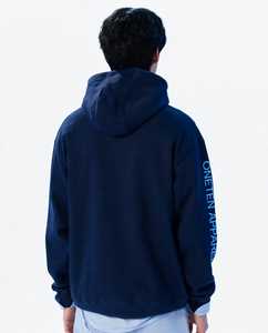 ONETEN APPAREL Sweat-shirt à capuche pour homme, imprimé lettres, manches color block, cordon de serrage, grande taille - Product Image 2