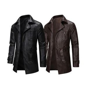 Chaqueta de Motocicleta de Invierno para Hombre, de Cuero Genuino Negro, Diseño Sólido, Impermeable, con Forro de Sherpa y Cuello Abatible - Product Image 5