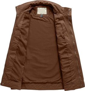 Veste utilitaire personnalisée pour homme, vêtements de travail décontractés pour l'extérieur, respirante, légère, multi-poches, fermeture éclair intégrale - Product Image 2