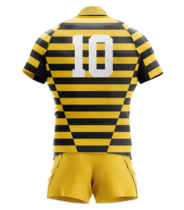 2025เสื้อรักบี้ผ้าโพลีเอสเตอร์ซับลิเมตชุดเสื้อ100% ป้องกันแบคทีเรีย qld เย็บปักตามสั่ง - Product Image 3