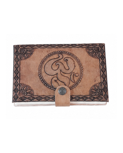 Cuadernos Religiosos de Papel Hecho a Mano con Cubierta de Cuero Estructurada Azul Lord Shiva de DNA Group, con Grabado en Relieve, 200/100 Páginas, MOQ 25 - Product Image 6