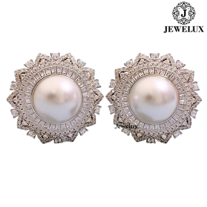 High Quality VVS Moissanite <b>Stud</b> Earrings 925 Sterling <b>Silver</b> Diamond Earring for Parties and Gifts From India - Product Image 3