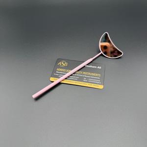 Miroir à cils en forme de demi-lune rose clair, miroir professionnel pour extension de cils, miroir d'inspection des cils rose - Product Image 3