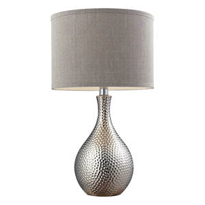 Latest Geometric Design Bronze Metal Table Lamp Base With Hammered Textured Finish Luxury Bedside Desk Accent <b>Lighting</b> For Sale - Product Image 2