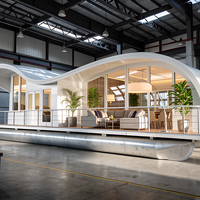 Maison flottante personnalisée de 22 m en aluminium soudé, yacht de luxe à moteur hors-bord à essence, haute vitesse, divertissement fluvial