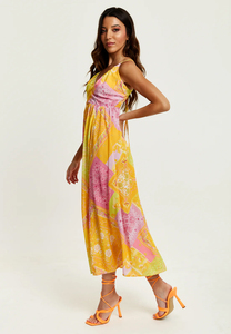 Vestido Camisero Midi de Gasa Casual de Primavera para Mujer de Alta Calidad, Nuevo y Moderno con Estampado Floral, Licoroso, Azul Marino y de Cebra, Estilo Imperio - Product Image 3