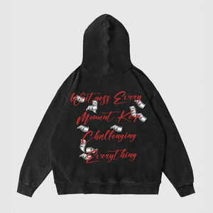 Fabricant et fournisseur de sweats à capuche personnalisés au Pakistan, OEM, vente en gros, sweats à capuche surdimensionnés en molleton lourd pour l'hiver, impression DTF, streetwear, usine - Product Image 2