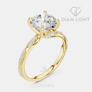 2.41CT Lab Grown Diamond 14KT White Gold Engagement Ring Round Cut Bridal Ring IGI Certified Fine Jewelry Women Gifting - Product Image 6