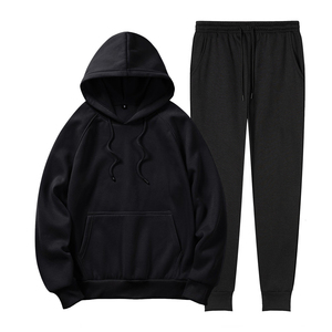 Custom Fitness <b>Men's</b> <b>Pullover</b> Plain Sweat suit Gym Pant Jogging Sets <b>Men</b> Suits <b>Men's</b> Hoodies Set - Product Image 2