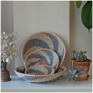 Seagrass Hanging <b>Plate</b> from Vietnam Eco Friendly Handmade <b>Wall</b> Decoration for Modern Minimalist Home Aesthetic Style - Product Image 5
