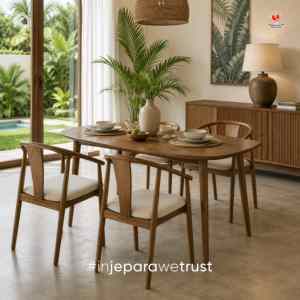 Fauteuil de salle à manger moderne en bois massif, siège rembourré, dossier incurvé, chaise en bois pour restaurant, hôtel, café, mobilier de maison - Product Image 6