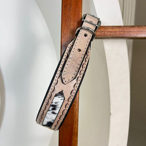 Nouveau collier de chien en cuir usiné à la main Vintage Durable conception de tournesol de haute qualité collier pour animaux de compagnie en cuir de vachette véritable pour le bronzage - Product Image 5