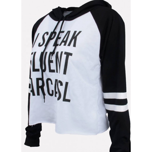 Sudadera con Capucha Corta para Mujer, 100% Algodón, Invierno, Tallas Grandes, Material de Felpa, Logotipo Frontal Personalizable - Product Image 3