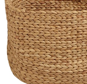Sustainable Handmade Woven Water Hyacinth <b>Basket</b> Vintage Style <b>Square</b> <b>Storage</b> Container for Living Room and Bedroom - Product Image 4