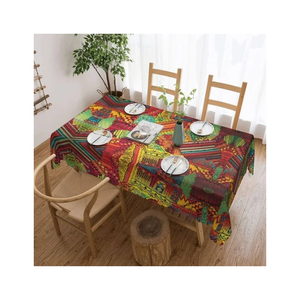 Aztec Patchwork Table Cloth Cotton <b>Linen</b> Restaurant Dining Cover Custom Size Custom Weight Indian Manufacturer Sustainable - Product Image 1