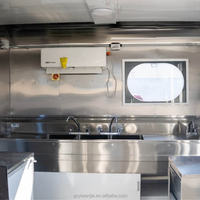 Camion de cuisine mobile complet, camion de restauration BBQ, tacos mexicains, burritos, chariot alimentaire personnalisé en acier inoxydable, camion de crème glacée multifonctionnel