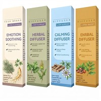 Difusor de Aromas Natural a Base de Hierbas con Extractos de Verbasco y Raíz de Malvavisco, en Formato de Bolígrafo, para Aliviar la Ansiedad y Refrescar el Aire Oral, Paquete OEM