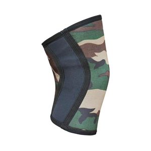Woodland Camo Knee Sleeve Green Khaki Brown Neoprene 7mm Squat <b>Compression</b> Joint Support Gym Weightlifting Knee Sleeve Pair - Product Image 3