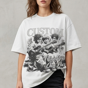 Glory Custom Oversized Acid Wash DTG Printed T Shirt 100% Cotton Fabric Drop Shoulder T Shirts Trending Designs For Unisex Wear - Product Image 5