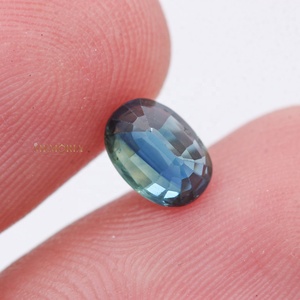 Saphir bleu naturel ovale certifié GIA, fait main, 14x10mm, pour la fabrication de bijoux et Noël - Product Image 2