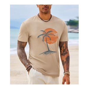 T-shirt décontracté pour homme, best-seller, 100 % coton tricoté, manches courtes, imprimé, anti-boulochage, écologique, fabriqué au Bangladesh - Product Image 4