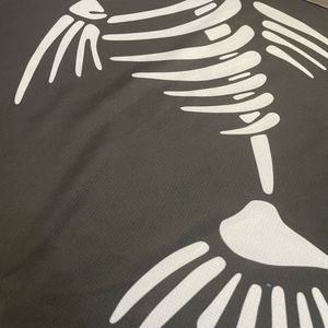 Camisa de Pesca de Manga Larga con Estampado por Sublimación, Secado Rápido, UPF 50, Unisex, Ropa de Exterior, Diseño de Esqueleto de Pez Azul y Negro, Impermeable - Product Image 4