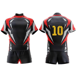 Conjuntos de Uniformes de Rugby de Alta Calidad, Protección UV, Servicio Personalizado OEM, Uniformes de Rugby para Hombre, Verano, Correa Ajustable Delantera - Product Image 2