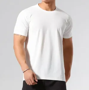 เสื้อยืดออกกำลังกายผู้ชายคุณภาพสูง แห้งเร็ว สไตล์จีน คอเต่า สีพื้น สำหรับฤดูร้อน ขายส่ง - Product Image 2