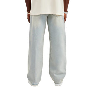 Vêtements vintage pour hommes, jeans en denim longueur cheville, meilleure qualité, fermeture à boutons, poches latérales et arrière, jean en denim pour hommes - Product Image 4