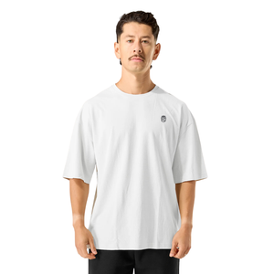 Camiseta de Manga Corta Oversize para Hombre, Estilo Casual, Holgada, de Algodón, Minimalista, para Gimnasio, Venta al Por Mayor OEM - Product Image 1