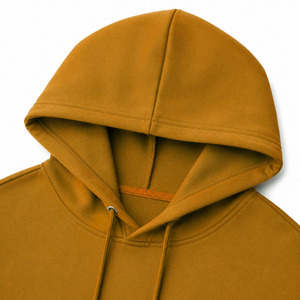 100% Cotton <b>Fleece</b> Winter Heavyweight <b>Oversized</b> Vintage Solid Pocket Custom Logo Front Hooded Mens <b>Hoodie</b> OEM Casual Wholesale - Product Image 6