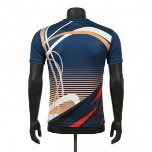 Nueva llegada, la mejor camiseta para hombre, diferentes estilos, camiseta polo de poliéster sublimado para hombre, corte holgado, estampada, precio al por mayor. - Product Image 2