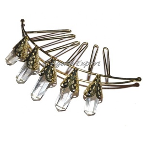 Beau pendentif en pierre semi-précieuse différentes pierres précieuses naturelles pour la guérison Reiki - Product Image 3