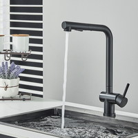 Robinet de cuisine en laiton massif 59, mitigeur d'évier à poser pivotant à 360° avec bec extractible, eau chaude et froide, emballage personnalisé CE