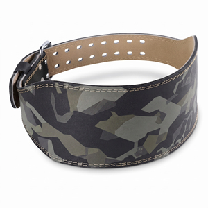 Leather Weightlifting Belt Camouflage Print Waist Support Leather Belt Heavy Strength Training Wear Leather Belts Unisex - Product Image 1
