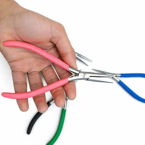 Pinzas Multifuncionales de Acero Inoxidable para Extensiones de Cabello, Anillos, Eslabones y Cuentas, Calidad Premium, 7 Pulgadas - Product Image 2