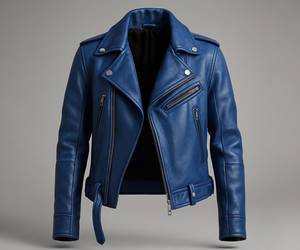 Blouson de moto en cuir véritable pour homme, écologique, respirant, coupe droite, coupe-vent, avec positionnement de logo OEM personnalisé, léger - Product Image 1