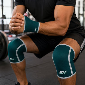 Support de poignet OEM unisexe en néoprène à compression, antidérapant, réglable, durable, idéal pour les squats et les soulevés de terre - Product Image 6