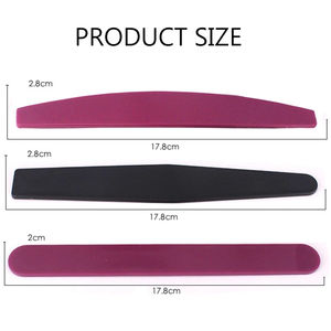 Kit professionnel de mini-limes à ongles double face avec logo personnalisé, en acier inoxydable, grain 80, pour manucure et pédicure - Product Image 4