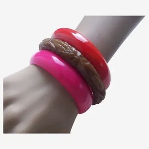 Handmade Handcrafted Classic Crown Design <b>Resin</b> Bangles Bracelet for Women's Anniversary-H a CRAFT - Product Image 5